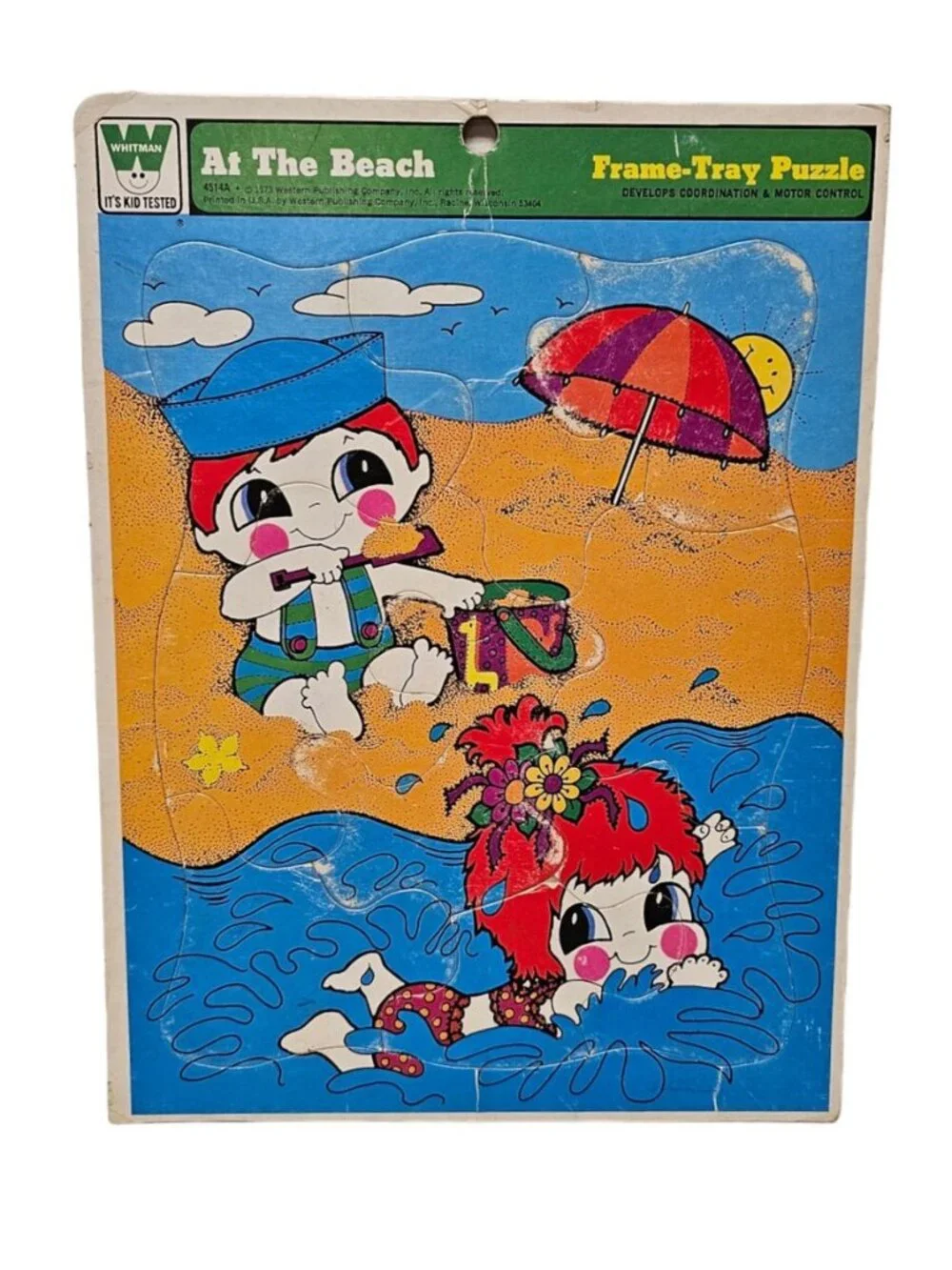 1973 At The Beach Frame-Tray jigsaw Puzzle